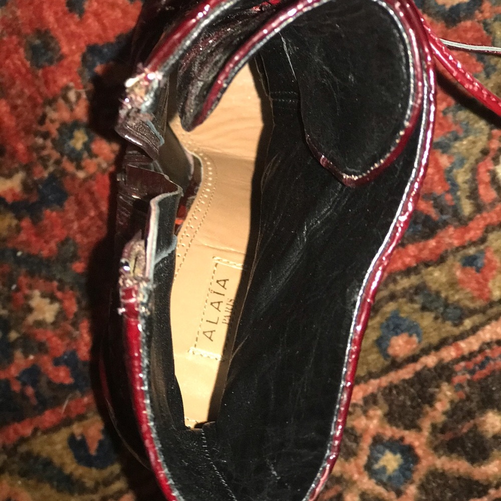 Alaa Patent Wedge Booties! Rare - image 6